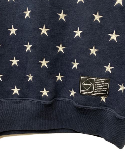 F.C.R.B.（エフシーレアルブリストル）F.C.R.B. (エフシーアールビー) 24AW ALL OVER STAR CREWNECK SWEAT ネイビー サイズ:SIZE Mの古着・服飾アイテム