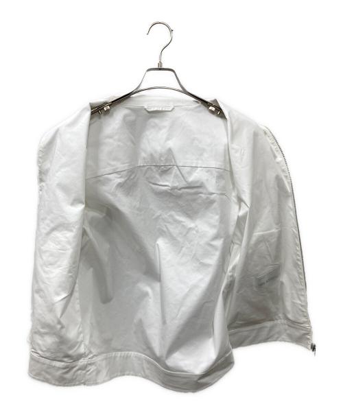 NEIL BARRETT（ニールバレット）NEIL BARRETT (ニールバレット) ソリッド カラー ショート スリーブ ライトウェイト オーバーシャツ 半袖シャツ ホワイト サイズ:Mの古着・服飾アイテム