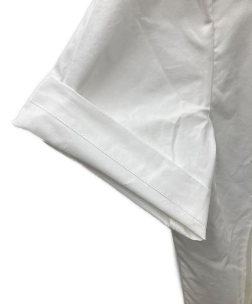 NEIL BARRETT（ニールバレット）NEIL BARRETT (ニールバレット) ソリッド カラー ショート スリーブ ライトウェイト オーバーシャツ 半袖シャツ ホワイト サイズ:Mの古着・服飾アイテム