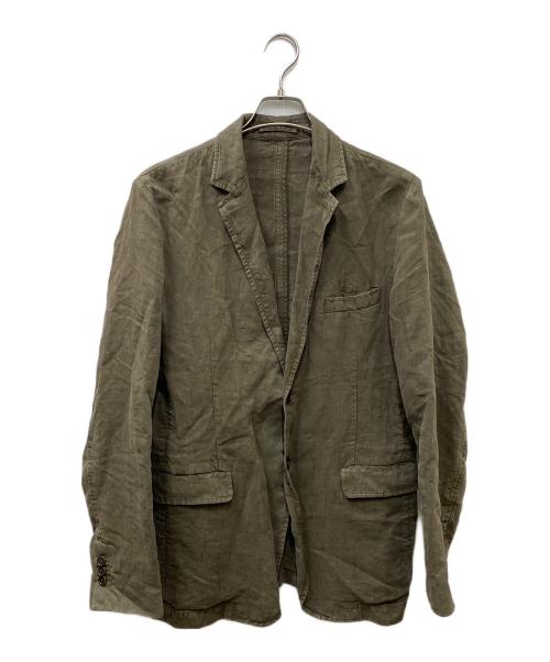 ASPESI（アスペジ）ASPESI (アスペジ) リネンテーラードジャケット オリーブ サイズ:Mの古着・服飾アイテム