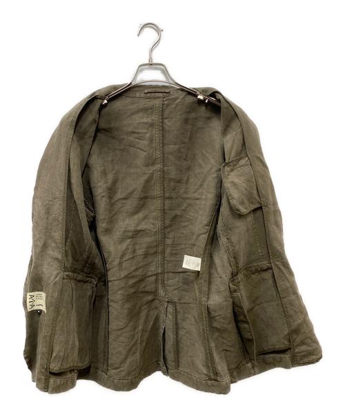 ASPESI（アスペジ）ASPESI (アスペジ) リネンテーラードジャケット オリーブ サイズ:Mの古着・服飾アイテム