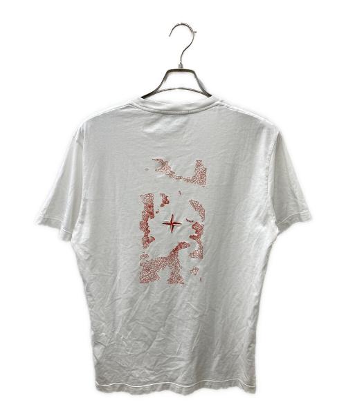 STONE ISLAND（ストーンアイランド）STONE ISLAND (ストーンアイランド) ロゴTEE ホワイト サイズ:Ｍの古着・服飾アイテム