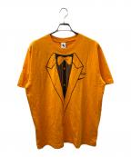 NIKE×OFFWHITEナイキ×オフホワイト）の古着「コラボプリントTシャツ」｜オレンジ