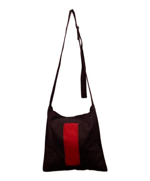 JOHN LAWRENCE SULLIVAN（ジョン ローレンス サリバン）JOHN LAWRENCE SULLIVAN (ジョン ローレンス サリバン) Overdyed cotton tote bag レッド×ブラック サイズ:OneSize 未使用品の古着・服飾アイテム