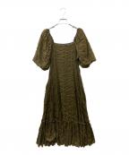 TSURU by MARIKO OIKAWAツルバイマリコオイカワ）の古着「Short sleeve dress ワンピース」｜ブラウン