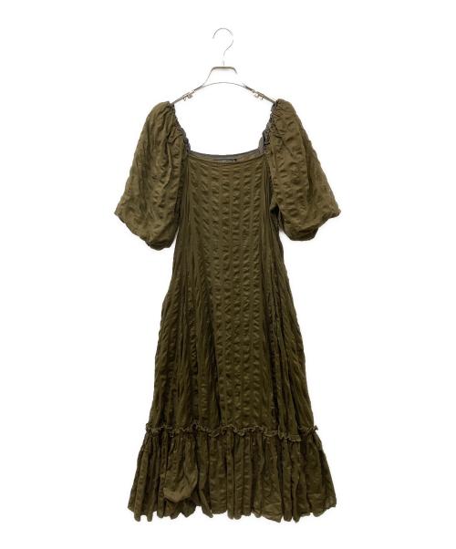 TSURU by MARIKO OIKAWA（ツルバイマリコオイカワ）Tsuru by Mariko Oikawa (ツルバイマリコオイカワ) Short sleeve dress ワンピース ブラウン サイズ:SIZE Freeの古着・服飾アイテム