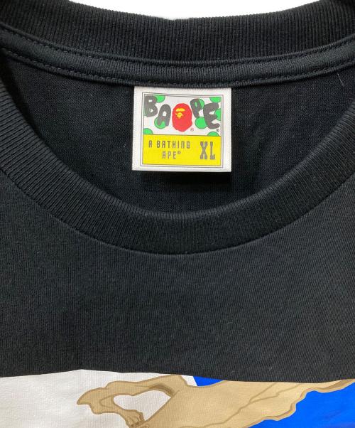 A BATHING APE（ア ベイシング エイプ）A BATHING APE (ア ベイシング エイプ) BAPE GALLERY X COIN PARKING DELIVERY TEE ブラック サイズ:XLの古着・服飾アイテム