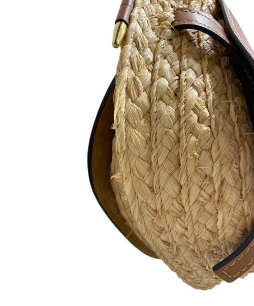 LOEWE（ロエベ）LOEWE (ロエベ) ゲートバッグ ミニラフィア ショルダーバッグ ブラウン×ベージュ サイズ:OneSizeの古着・服飾アイテム