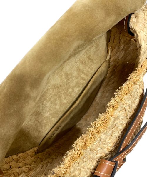 LOEWE（ロエベ）LOEWE (ロエベ) ゲートバッグ ミニラフィア ショルダーバッグ ブラウン×ベージュ サイズ:OneSizeの古着・服飾アイテム