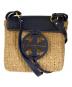 TORY BURCH（トリーバーチ）の古着「カゴ ショルダーバッグ」｜ベージュ×ネイビー