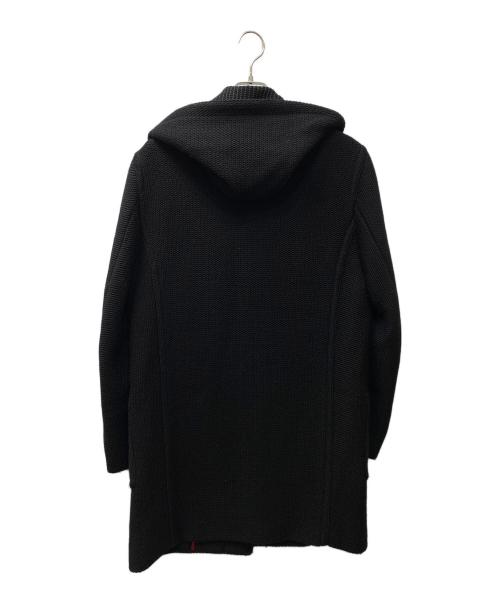 TRUSSARDI（トラサルディ）TRUSSARDI (トラサルディ) ニットダッフルコート ブラック サイズ:SIZE 50の古着・服飾アイテム