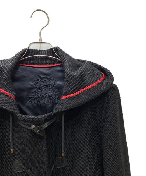TRUSSARDI（トラサルディ）TRUSSARDI (トラサルディ) ニットダッフルコート ブラック サイズ:SIZE 50の古着・服飾アイテム