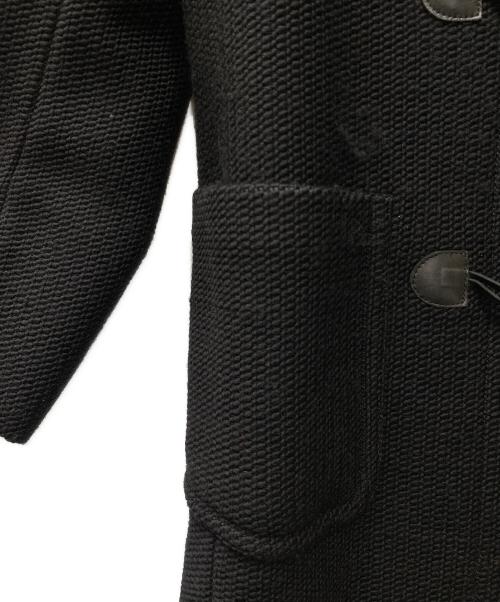 TRUSSARDI（トラサルディ）TRUSSARDI (トラサルディ) ニットダッフルコート ブラック サイズ:SIZE 50の古着・服飾アイテム