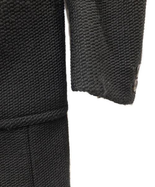 TRUSSARDI（トラサルディ）TRUSSARDI (トラサルディ) ニットダッフルコート ブラック サイズ:SIZE 50の古着・服飾アイテム