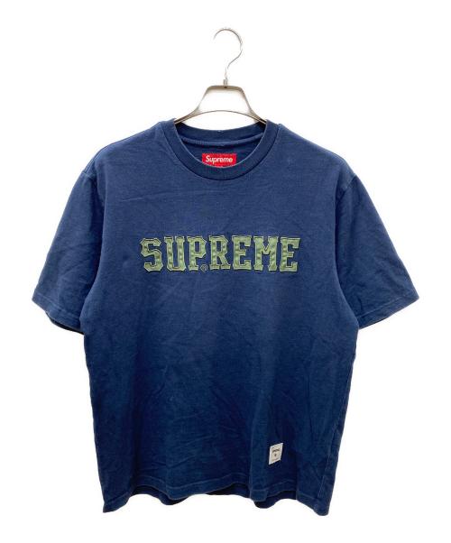 SUPREME（シュプリーム）Supreme (シュプリーム) 24AW Twill Applique S/S Top ネイビー サイズ:Sの古着・服飾アイテム