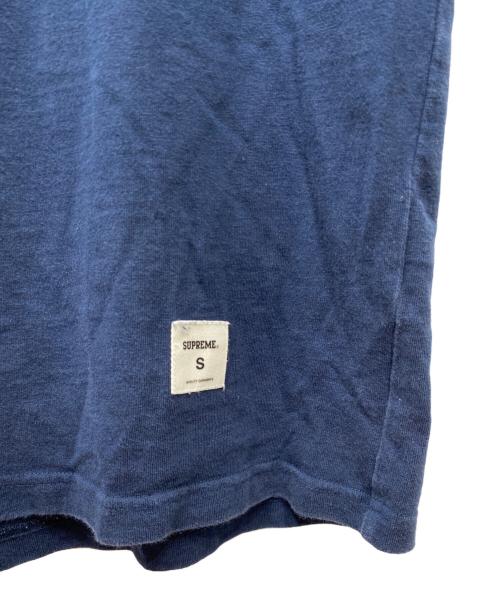 SUPREME（シュプリーム）Supreme (シュプリーム) 24AW Twill Applique S/S Top ネイビー サイズ:Sの古着・服飾アイテム