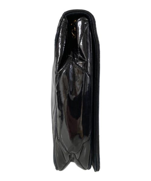 CHANEL（シャネル）CHANEL (シャネル) エナメルチェーンショルダーバッグ ブラック サイズ:OneSizeの古着・服飾アイテム