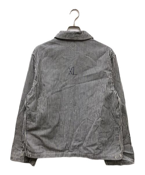 THE CORONA UTILITY（コロナユーティリティ）THE CORONA UTILITY (コロナユーティリティ) Utility Navy Jumper / High Density Hickory Stripe ネイビー×ホワイト サイズ:XLの古着・服飾アイテム