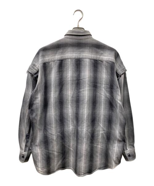 SSZ（エスエスズィー）SSZ (エスエスズィー) BEAMS (ビームス) PETER SHIRT チェックネルシャツ グレー サイズ:SIZE Mの古着・服飾アイテム