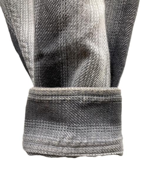 SSZ（エスエスズィー）SSZ (エスエスズィー) BEAMS (ビームス) PETER SHIRT チェックネルシャツ グレー サイズ:SIZE Mの古着・服飾アイテム