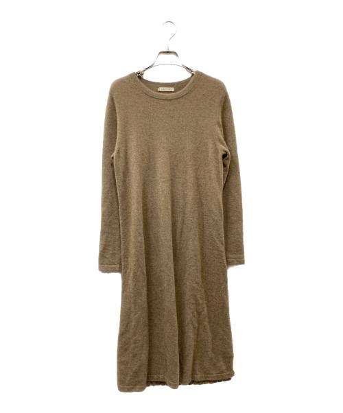 cashmika（カシミカ）cashmika (カシミカ) カシミヤニットワンピース ベージュ サイズ:SIZE Freeの古着・服飾アイテム