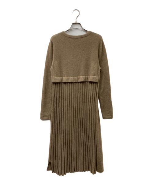 cashmika（カシミカ）cashmika (カシミカ) カシミヤニットワンピース ベージュ サイズ:SIZE Freeの古着・服飾アイテム