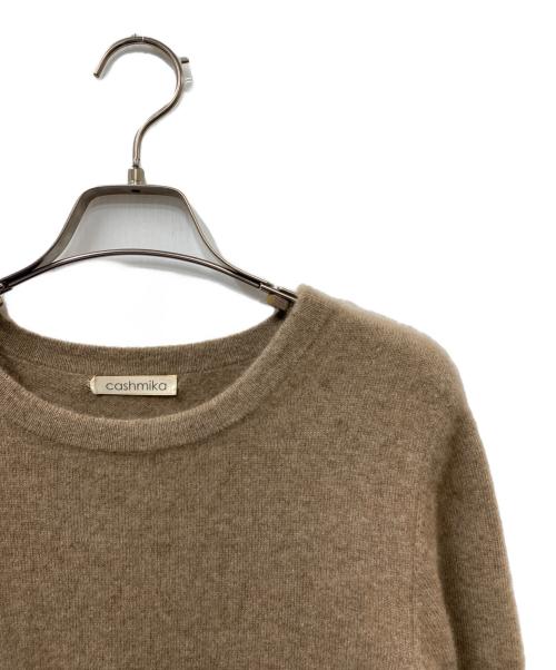 cashmika（カシミカ）cashmika (カシミカ) カシミヤニットワンピース ベージュ サイズ:SIZE Freeの古着・服飾アイテム