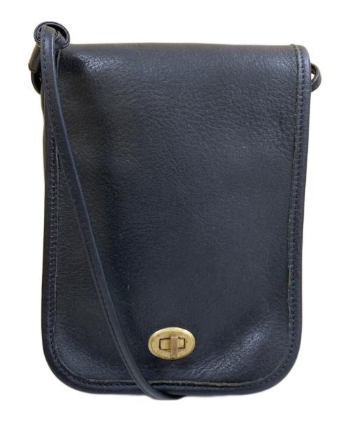 SLOW（スロウ）SLOW (スロウ) BONO レザーショルダーバッグ ブラック サイズ:OneSizeの古着・服飾アイテム