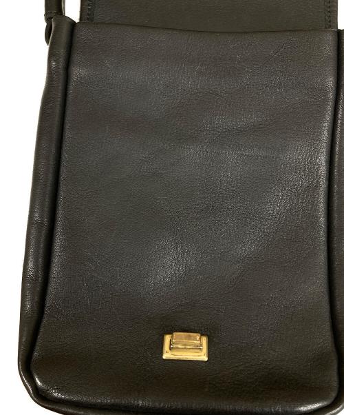 SLOW（スロウ）SLOW (スロウ) BONO レザーショルダーバッグ ブラック サイズ:OneSizeの古着・服飾アイテム