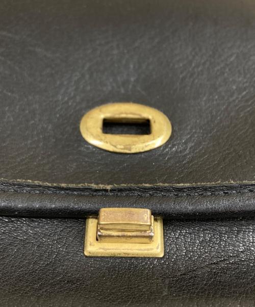 SLOW（スロウ）SLOW (スロウ) BONO レザーショルダーバッグ ブラック サイズ:OneSizeの古着・服飾アイテム