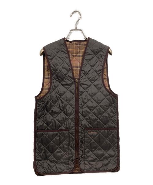 Barbour（バブアー）Barbour (バブアー) QUILTED WAISTCOAT ZIP IN LINER キルティングベスト ブラウン サイズ:サイズ表記なしの古着・服飾アイテム