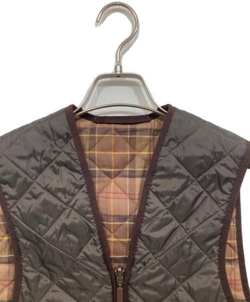 Barbour（バブアー）Barbour (バブアー) QUILTED WAISTCOAT ZIP IN LINER キルティングベスト ブラウン サイズ:サイズ表記なしの古着・服飾アイテム