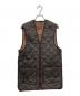 Barbour（バブアー）の古着「QUILTED WAISTCOAT ZIP IN LINER キルティングベスト」｜ブラウン