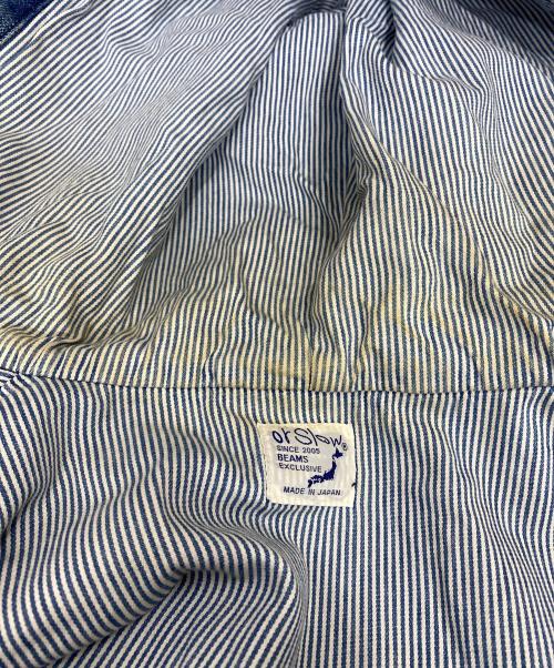 orSlow（オアスロウ）orSlow (オアスロウ) BEAMS (ビームス) デニムアクティブパーカージャケット ブルー サイズ:Freeの古着・服飾アイテム