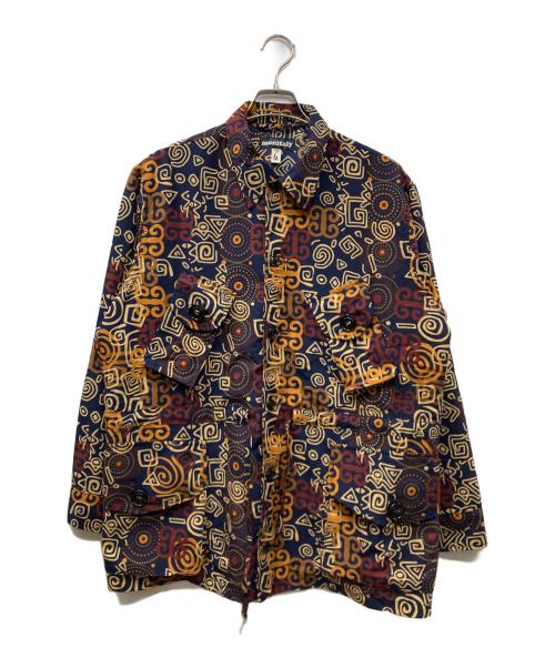 MONITALY（モニタリー）MONITALY (モニタリー) 総柄 リップストップ ドローストリング オーバー シャツ ジャケット マルチカラー サイズ:不明【記載なし】の古着・服飾アイテム