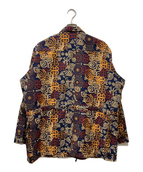 MONITALY（モニタリー）MONITALY (モニタリー) 総柄 リップストップ ドローストリング オーバー シャツ ジャケット マルチカラー サイズ:不明【記載なし】の古着・服飾アイテム