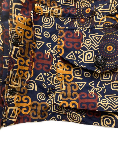 MONITALY（モニタリー）MONITALY (モニタリー) 総柄 リップストップ ドローストリング オーバー シャツ ジャケット マルチカラー サイズ:不明【記載なし】の古着・服飾アイテム