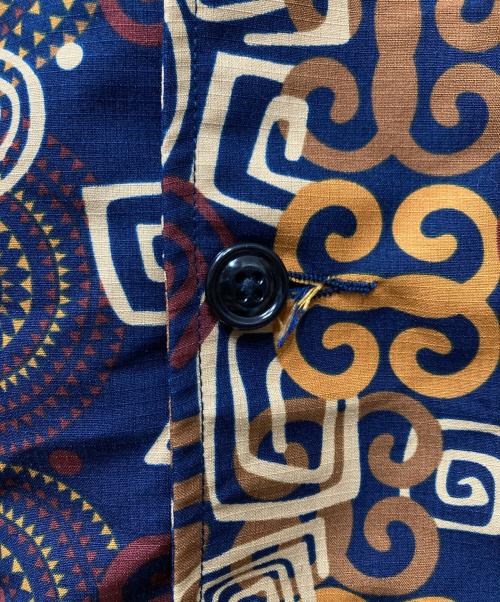 MONITALY（モニタリー）MONITALY (モニタリー) 総柄 リップストップ ドローストリング オーバー シャツ ジャケット マルチカラー サイズ:不明【記載なし】の古着・服飾アイテム