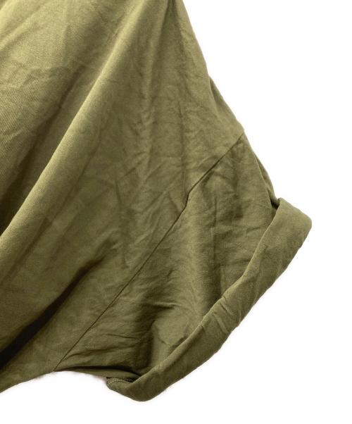 MM6 Maison Margiela（エムエムシックスメゾンマルジェラ）MM6 Maison Margiela (エムエムシックスメゾンマルジェラ) Upside Down T-Shirt Dress カットソーワンピース オリーブ サイズ:Sの古着・服飾アイテム