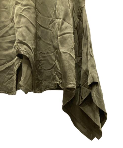 MM6 Maison Margiela（エムエムシックスメゾンマルジェラ）MM6 Maison Margiela (エムエムシックスメゾンマルジェラ) Upside Down T-Shirt Dress カットソーワンピース オリーブ サイズ:Sの古着・服飾アイテム