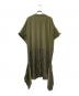 MM6 Maison Margiela (エムエムシックスメゾンマルジェラ) Upside Down T-Shirt Dress カットソーワンピース オリーブ サイズ:S：8000円