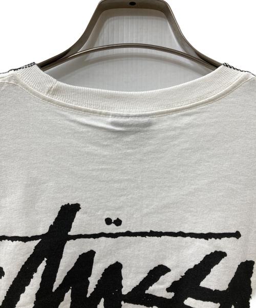 stussy（ステューシー）stussy (ステューシー) GANG STARR TEE ホワイト×ブラック サイズ:XLの古着・服飾アイテム