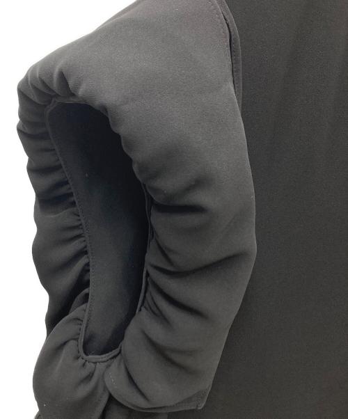 YOKO CHAN（ヨーコチャン）YOKO CHAN (ヨーコチャン) ギャザースリーブ マキシドレス ブラック サイズ:Freeの古着・服飾アイテム