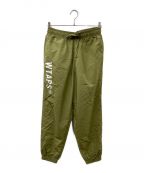 WTAPSダブルタップス）の古着「SPST2001 / Trousers / Nylon. TuSSah. Pertex. Sign "Olive Drab" トラウザーズパンツ」｜オリーブ