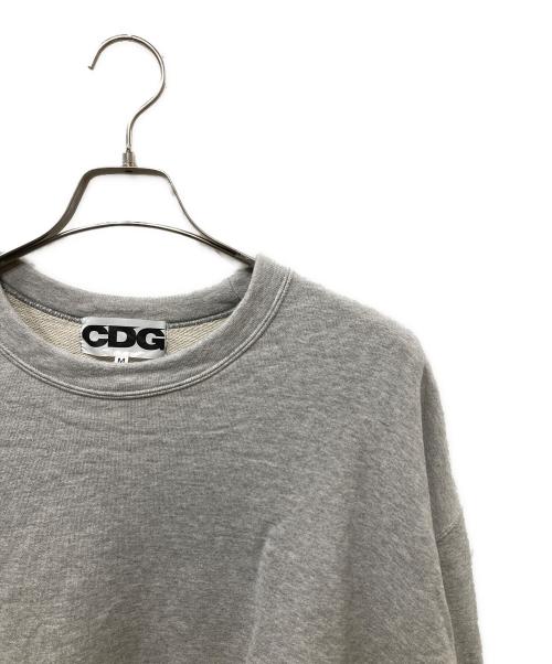 COMME des GARCONS JUNYA WATANABE MAN（コム デ ギャルソン ジュンヤ ワタナベ マン）COMME des GARCONS JUNYA WATANABE MAN (コム デ ギャルソン ジュンヤ ワタナベ マン) OVERSIZED SWEATSHIRT ロゴスウェット グレー サイズ:Mの古着・服飾アイテム