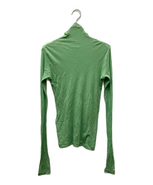 AURALEE（オーラリー）AURALEE (オーラリー) 23AW HIGH GAUGE SHEER RIB TURTLE グリーンの古着・服飾アイテム