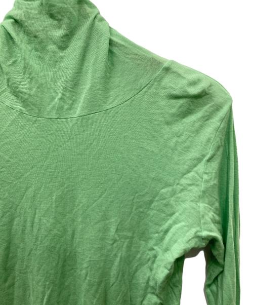 AURALEE（オーラリー）AURALEE (オーラリー) 23AW HIGH GAUGE SHEER RIB TURTLE グリーンの古着・服飾アイテム