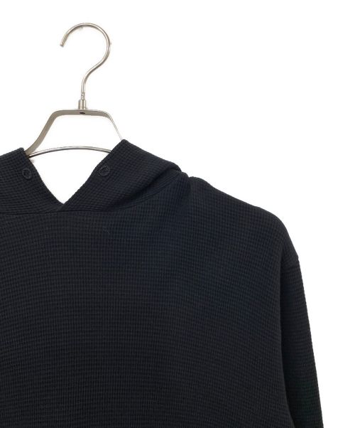 OFFWHITE（オフホワイト）OFFWHITE (オフホワイト) サーマル プルオーバーパーカー ブラック サイズ:SIZE Mの古着・服飾アイテム