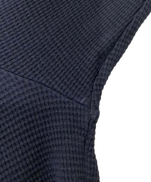 OFFWHITE（オフホワイト）OFFWHITE (オフホワイト) サーマル プルオーバーパーカー ブラック サイズ:SIZE Mの古着・服飾アイテム