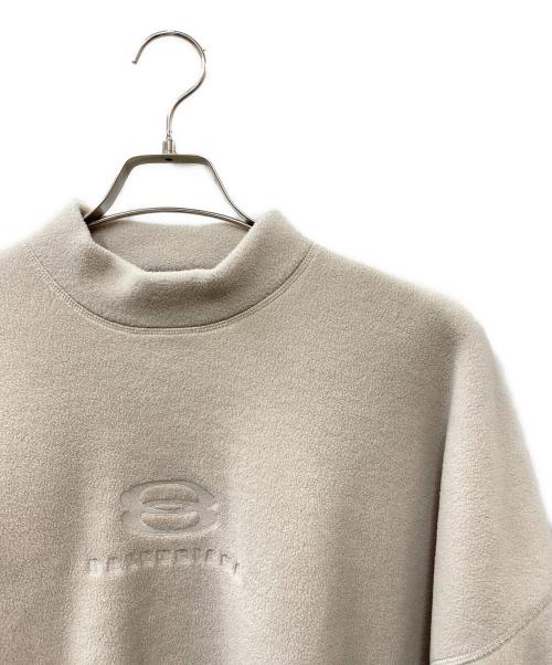 BALENCIAGA（バレンシアガ）BALENCIAGA (バレンシアガ) 23AW unity sports icon ユニティ ロゴ モックネック フリーススウェットトレーナー アイボリー サイズ:XXSの古着・服飾アイテム